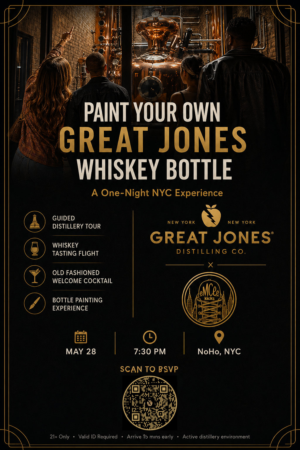 NYC’s Most Unique Night Out: Great Jones Tour + DIY Bottle Customizing