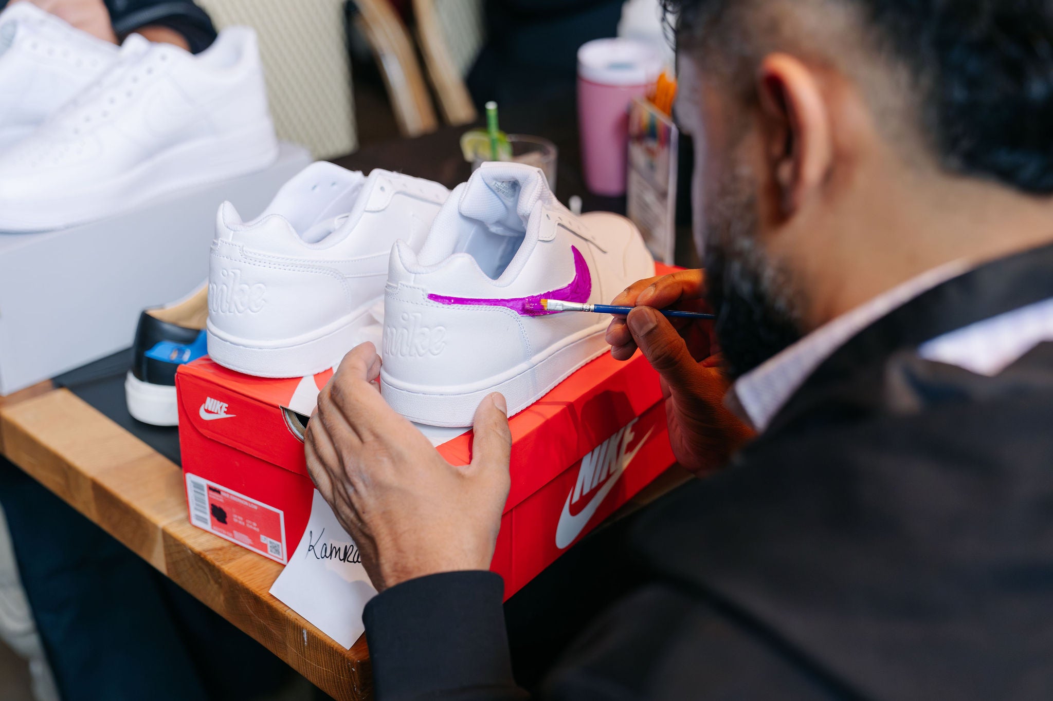 Drip & Sip Sneaker Customization Workshop | Paint & Sip NYC Experience