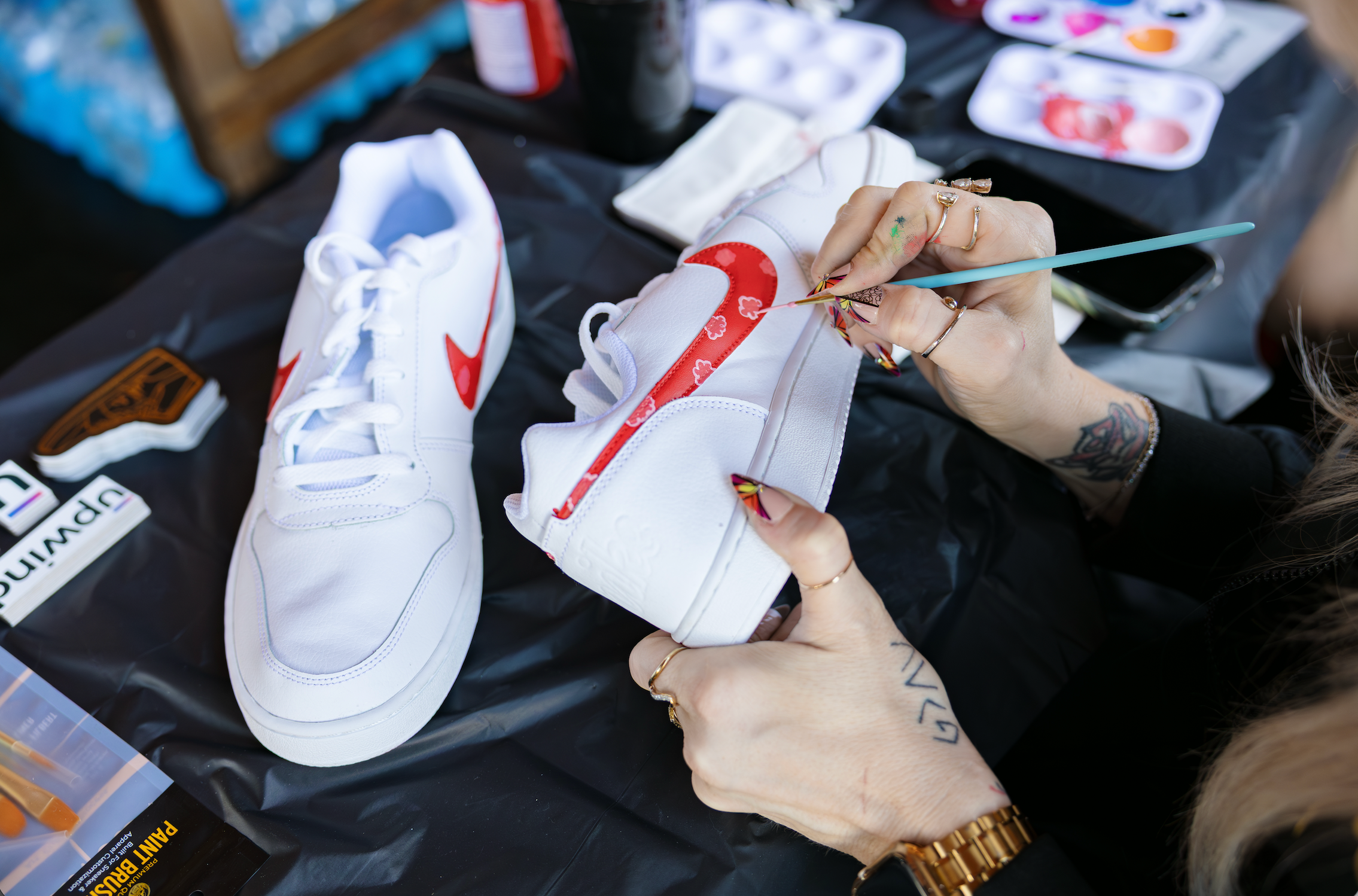 Drip &amp; Sip Sneaker Customization Workshop | Paint &amp; Sip NYC Experience