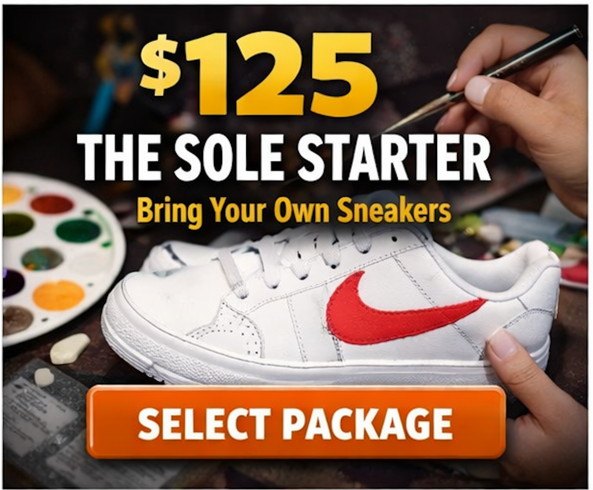 Drip & Sip Sneaker Customization Workshop | Paint & Sip NYC Experience🗽